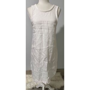 Marella sport white linen mini dress sleeveless size 6